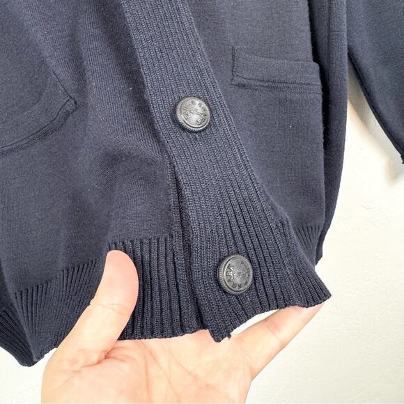 Vintage Paul & Shark Yachting Sweater Cardigan Navy Men's L Nautical Preppy - Picture 4 of 13